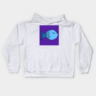 Fish design digital artwork Kids Hoodie